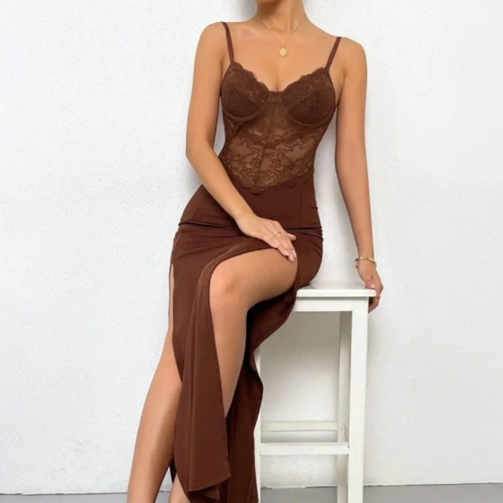 Lace Corset Top Maxi Dress - Picture 2 of 11